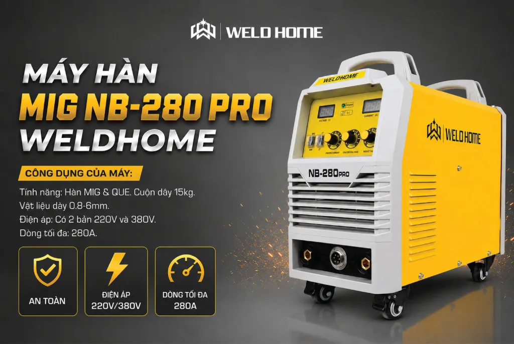 Banner Máy Hàn MIG NB-280 PRO Weldhome