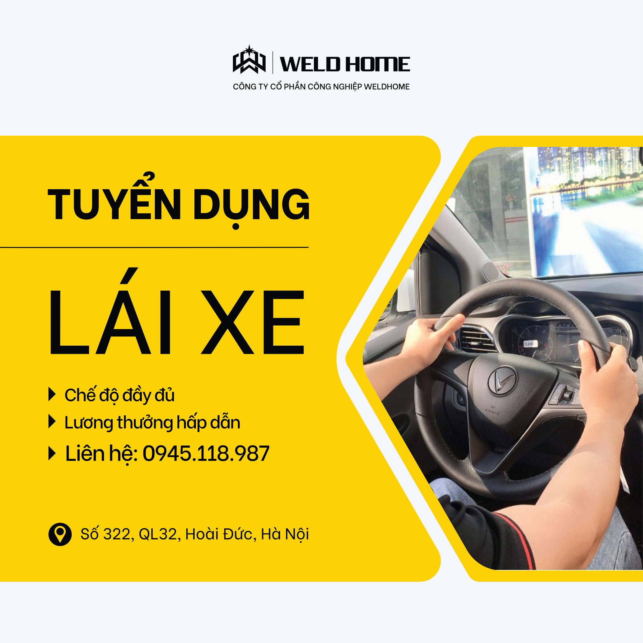Tuyển dụng lái xe giao hàng