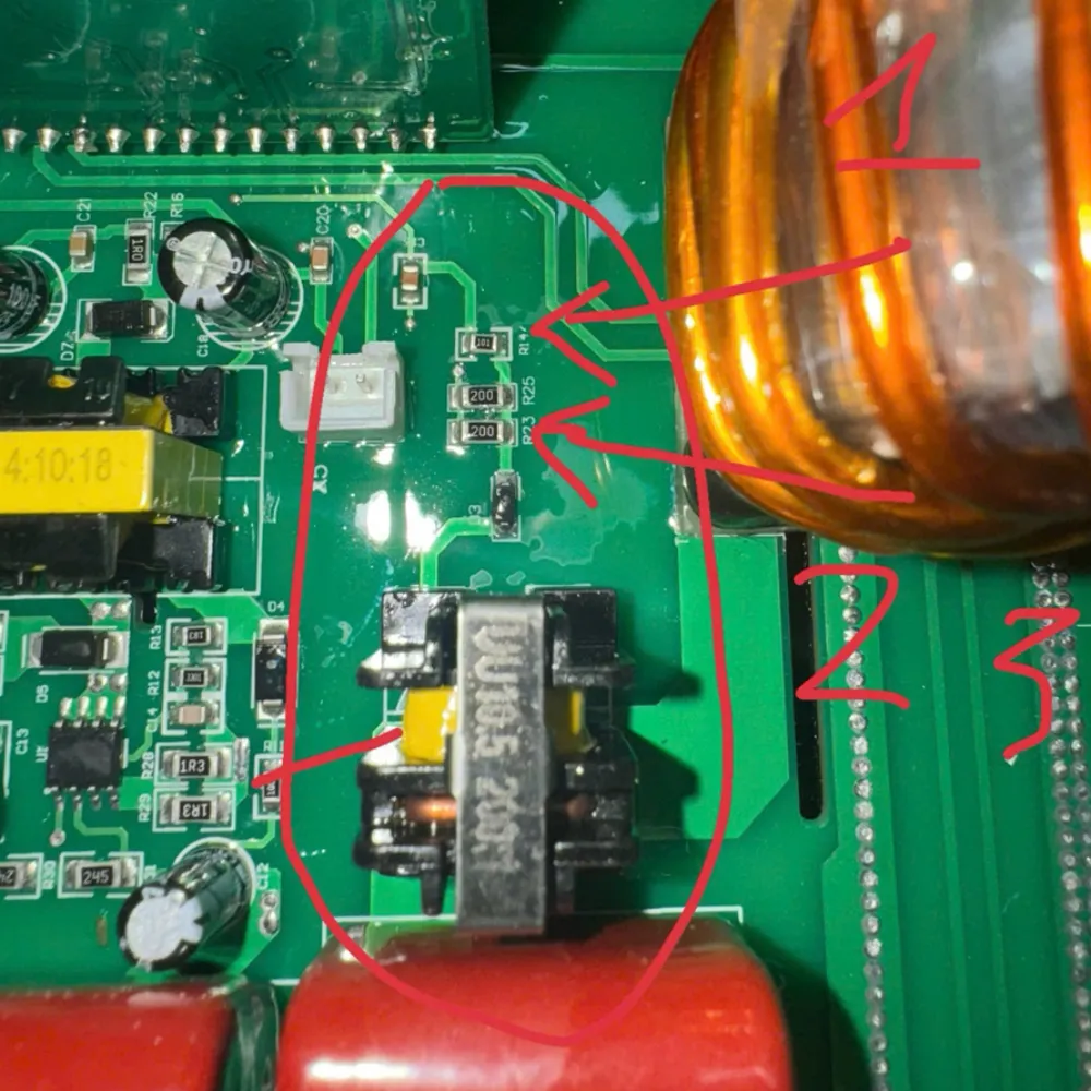 Ảnh phần hồi tiếp nguồn 310V (2001 hoặc 3001)