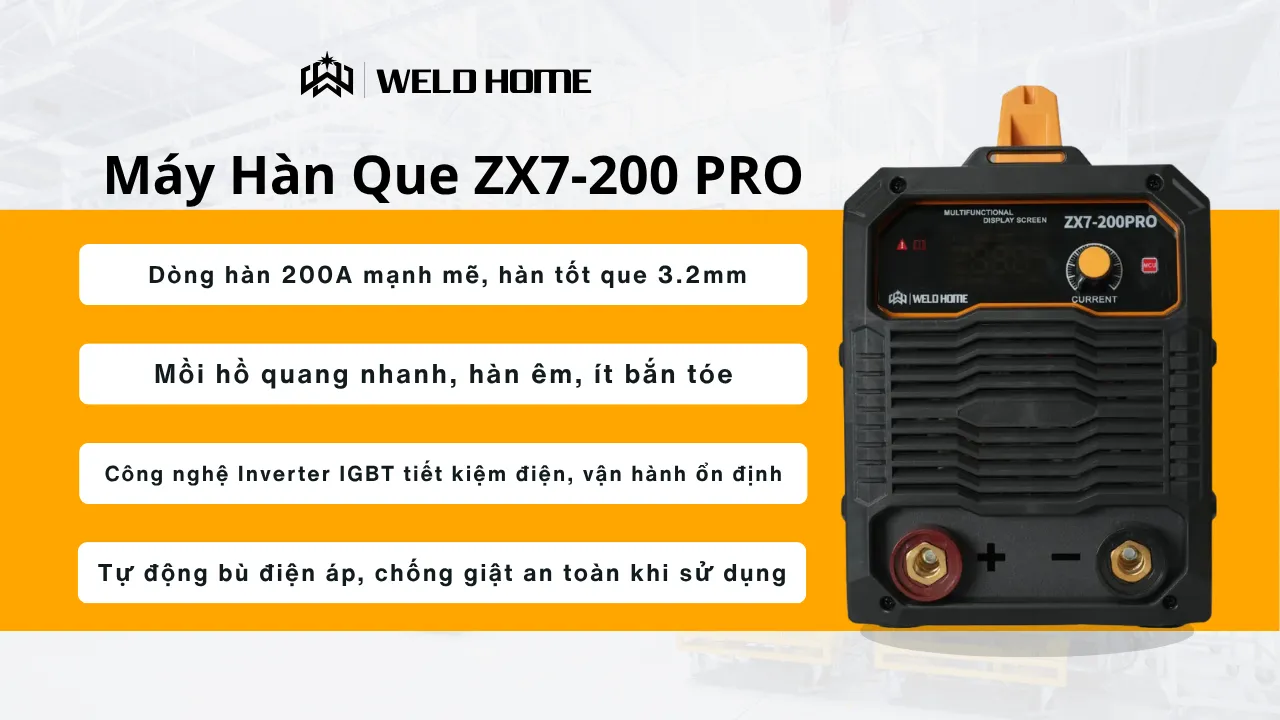 Máy Hàn Que ZX7-200 PRO
