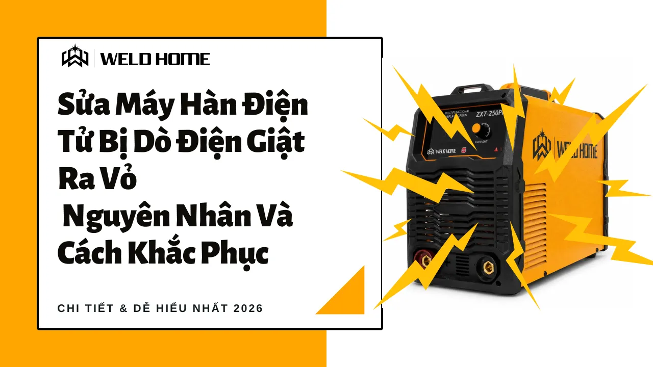 Sửa Máy Hàn Điện Tử Bị Dò Điện Giật Ra Vỏ